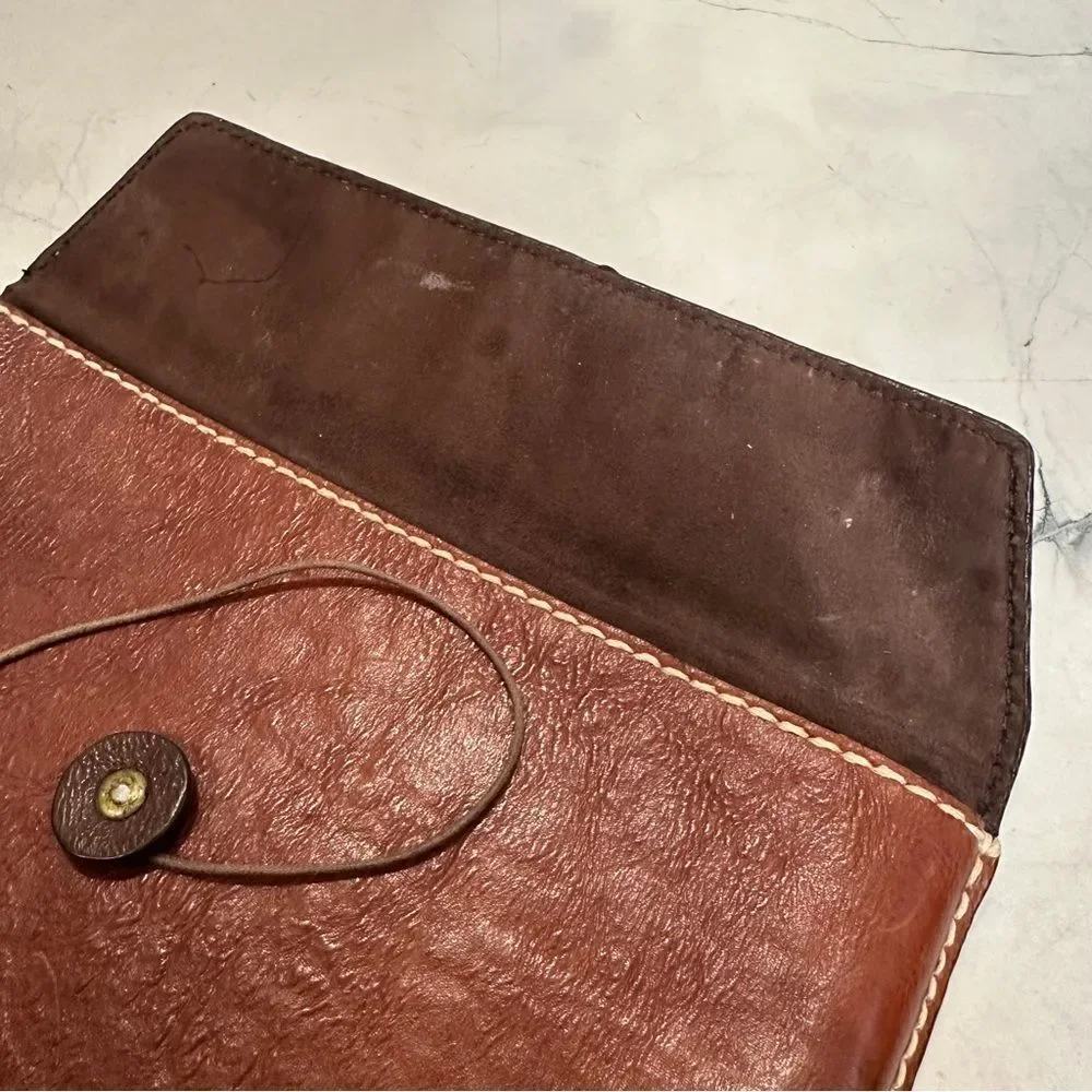 Fossil | vintage Brown Leather tech pouch